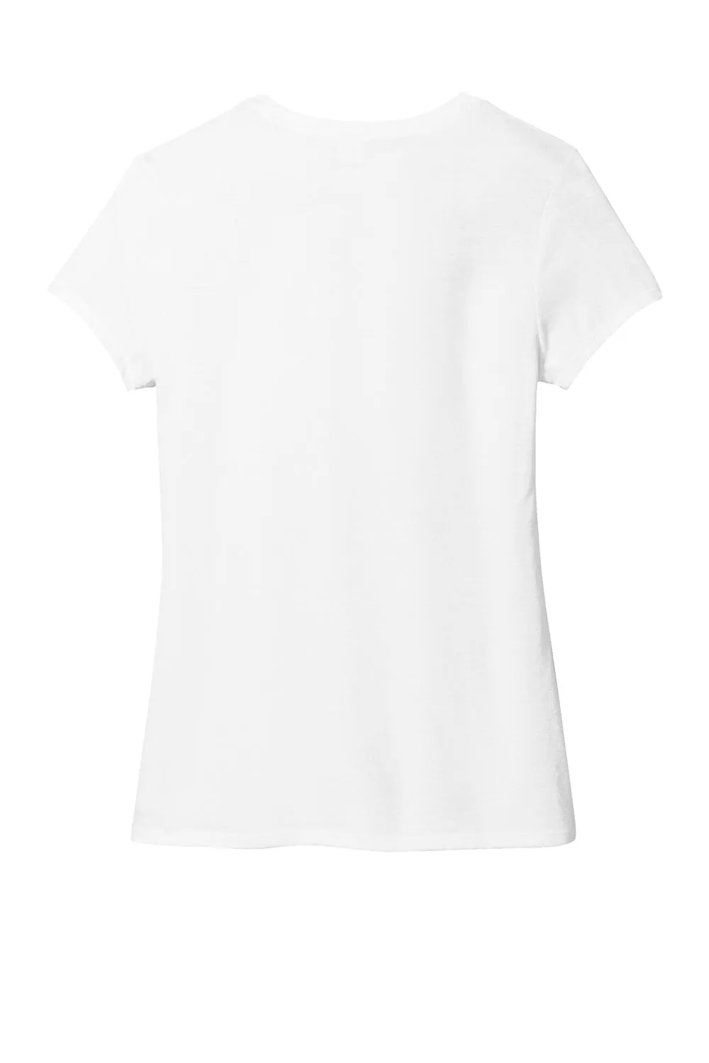District Womens Perfect Tri Short Sleeve Crewneck T-Shirt - White  Buy new Clothing District