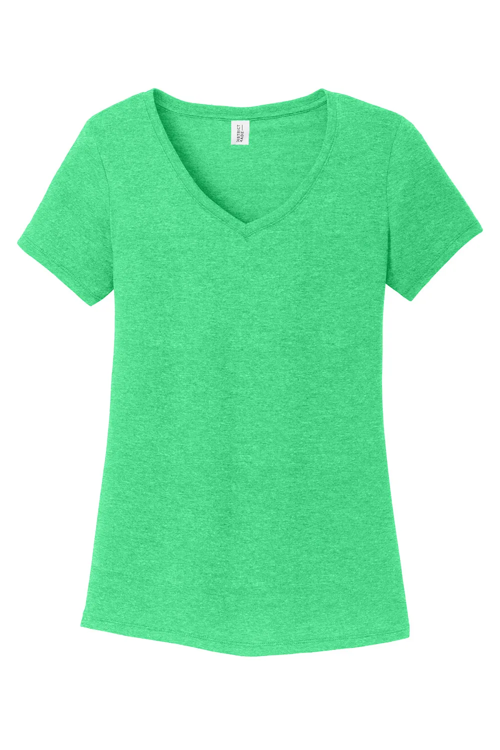 District Womens Perfect Tri Short Sleeve V-Neck T-Shirt - Green Frost  Buy new Clothing District