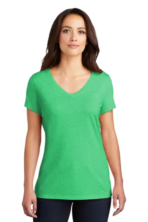 District Womens Perfect Tri Short Sleeve V-Neck T-Shirt - Green Frost  Buy new Clothing District