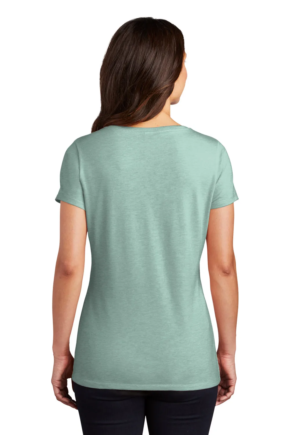 District Womens Perfect Tri Short Sleeve V-Neck T-Shirt - Heather Dusty Sage  Buy new Clothing District