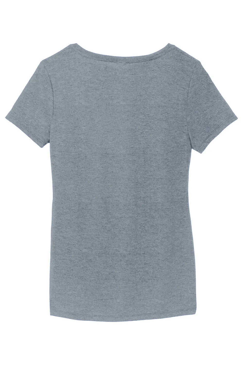District Womens Perfect Tri Short Sleeve V-Neck T-Shirt - Heather Flint Blue  Buy new Clothing District