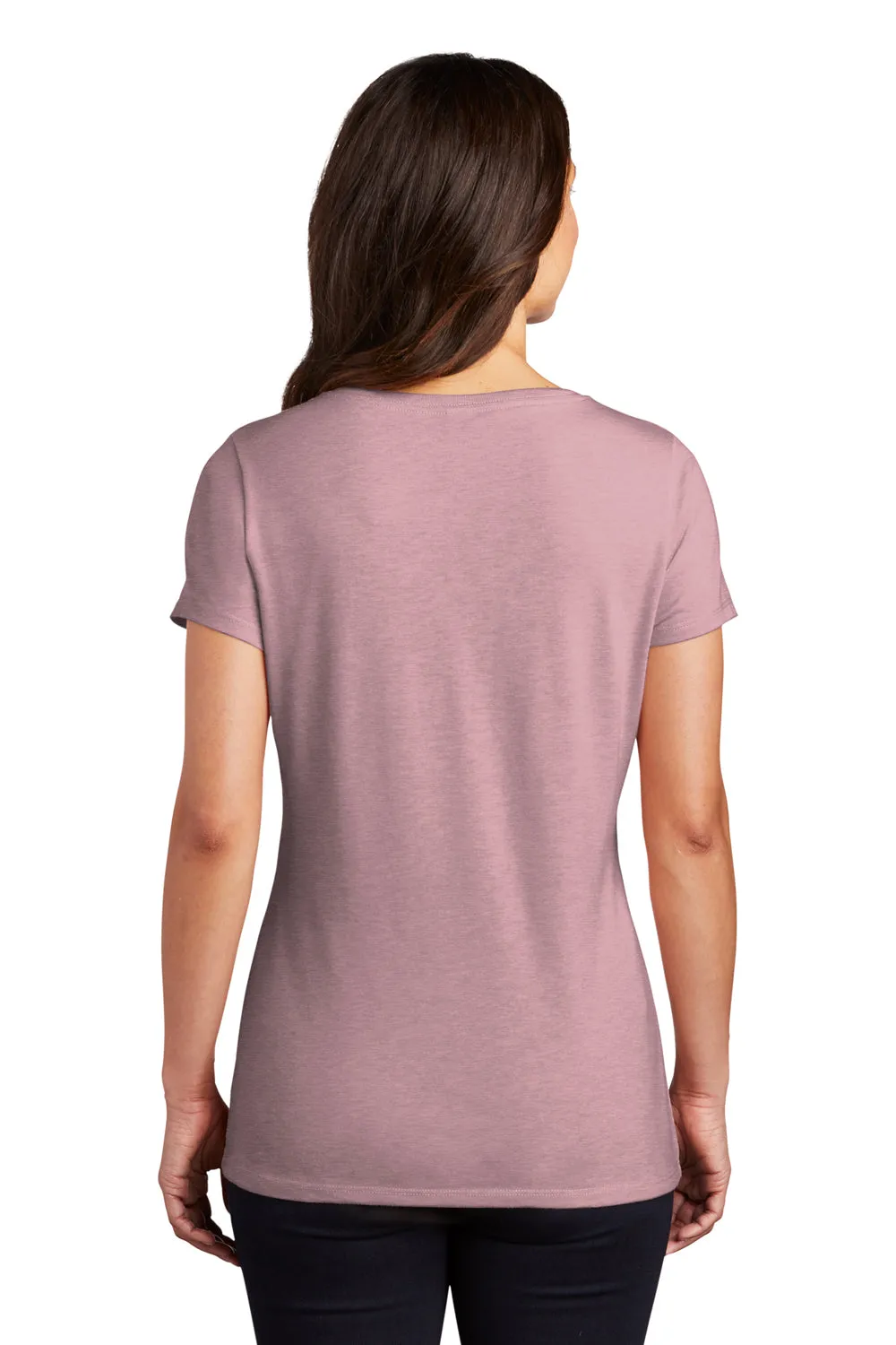 District Womens Perfect Tri Short Sleeve V-Neck T-Shirt - Heather Lavender  Buy new Clothing District