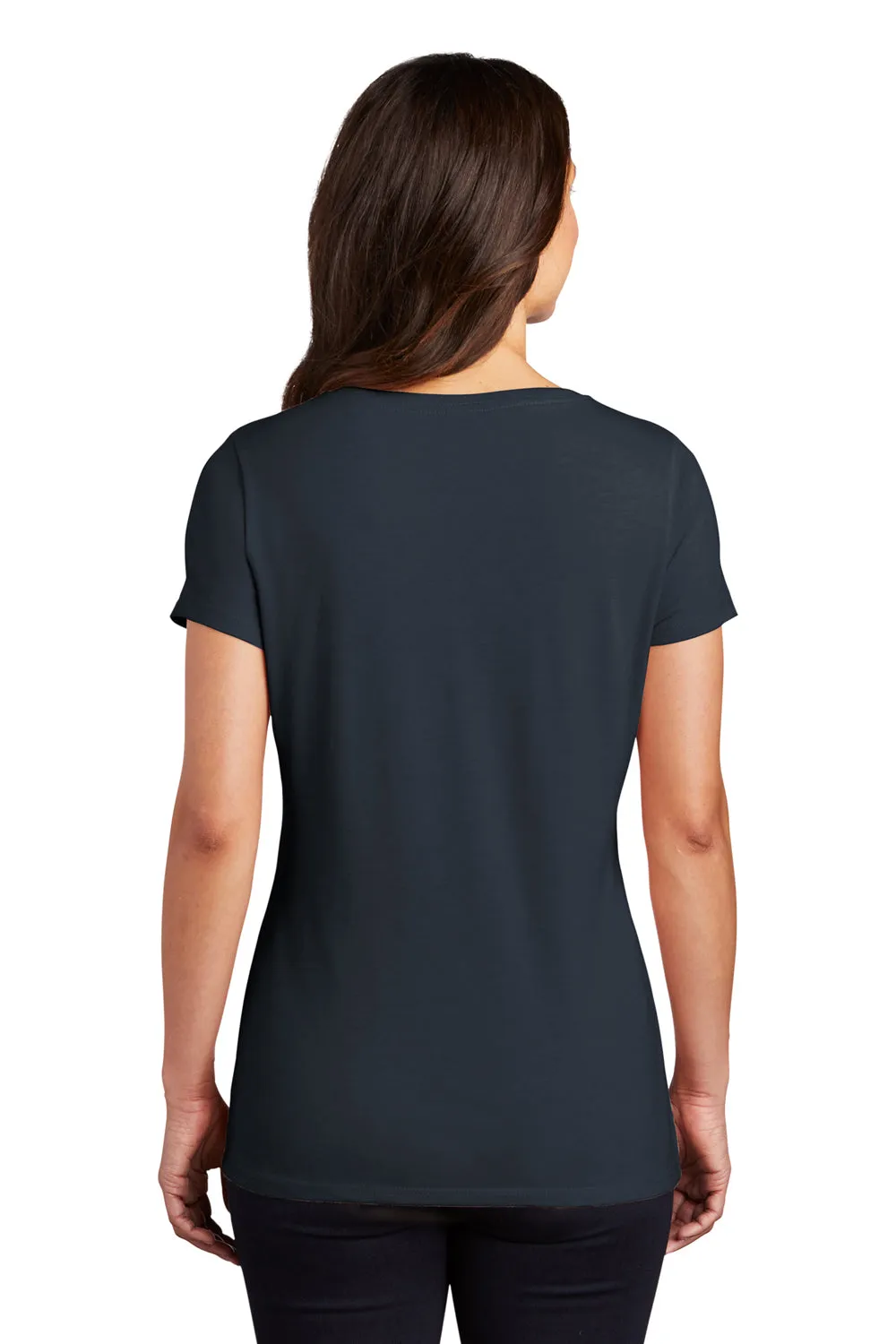 District Womens Perfect Tri Short Sleeve V-Neck T-Shirt - New Navy Blue  Buy new Clothing District