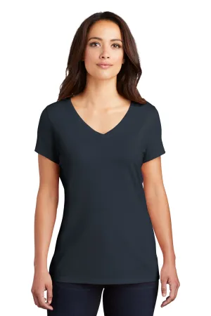 District Womens Perfect Tri Short Sleeve V-Neck T-Shirt - New Navy Blue  Buy new Clothing District