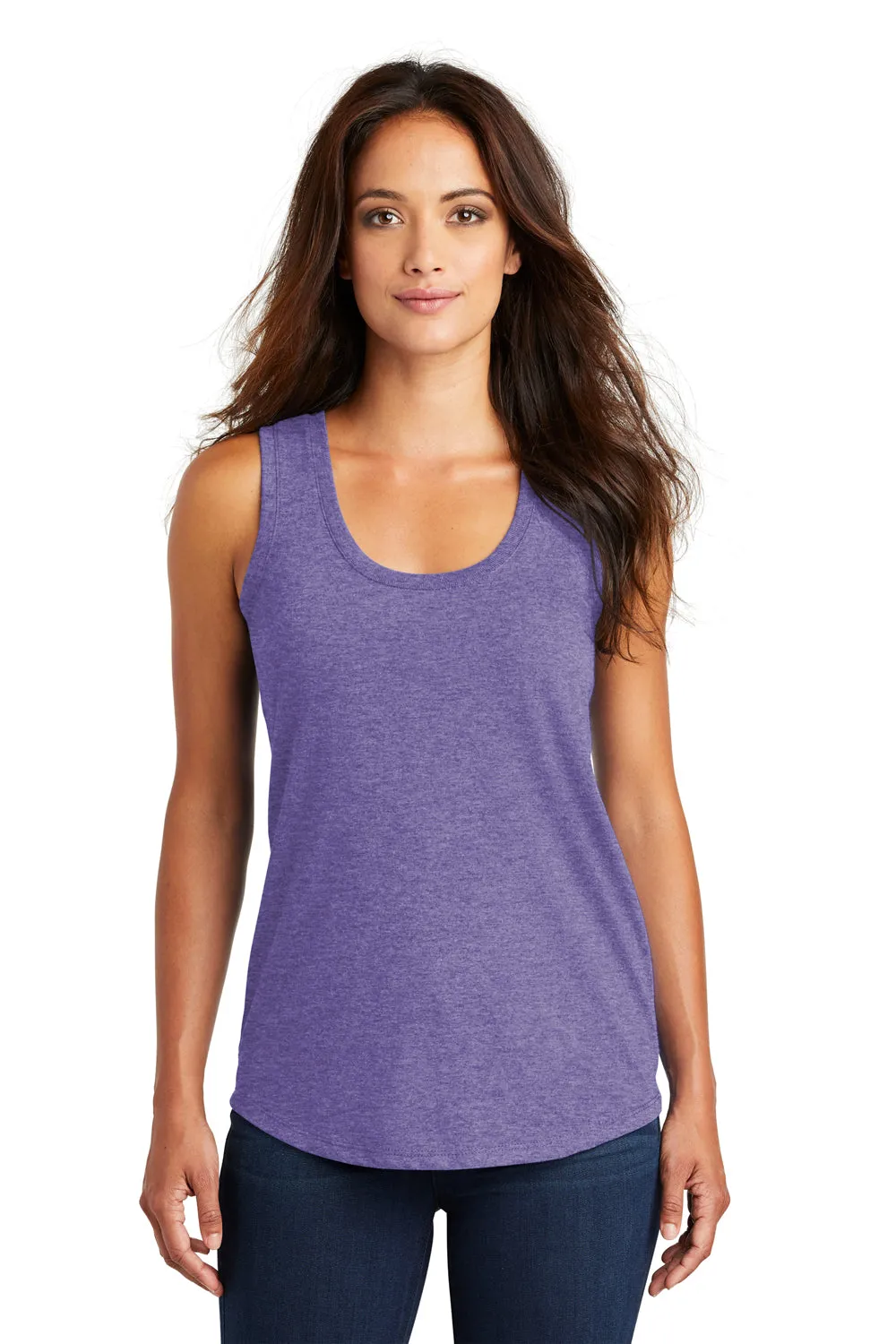 District Womens Perfect Tri Tank Top - Purple Frost  Buy new Clothing District