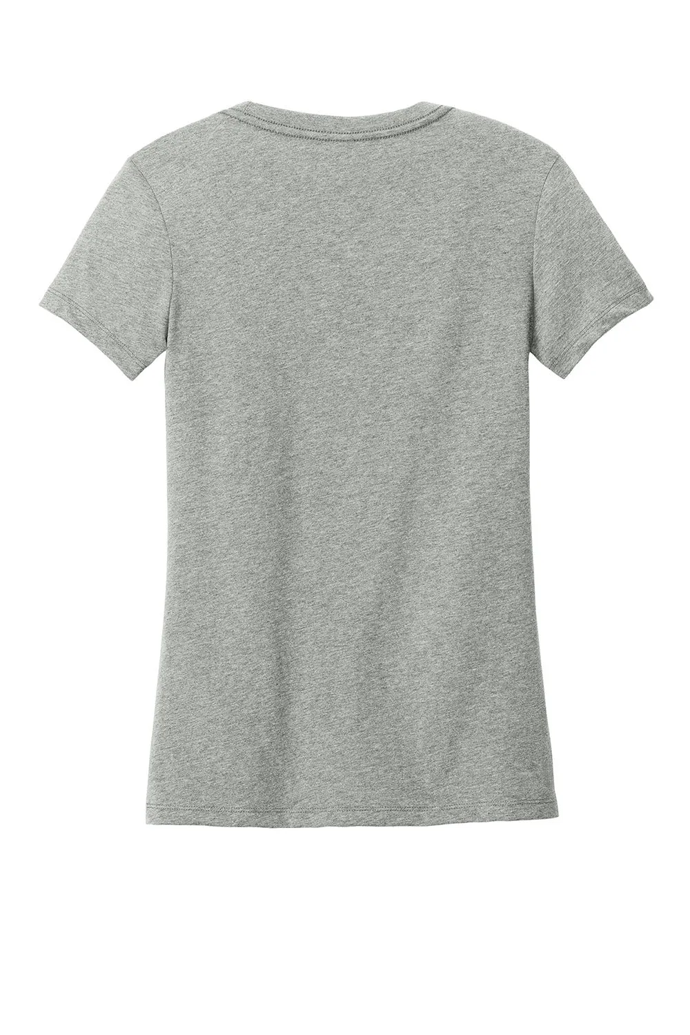 District Womens Perfect Weight CVC Short Sleeve Crewneck T-Shirt - Heather Light Grey  Buy new Clothing District
