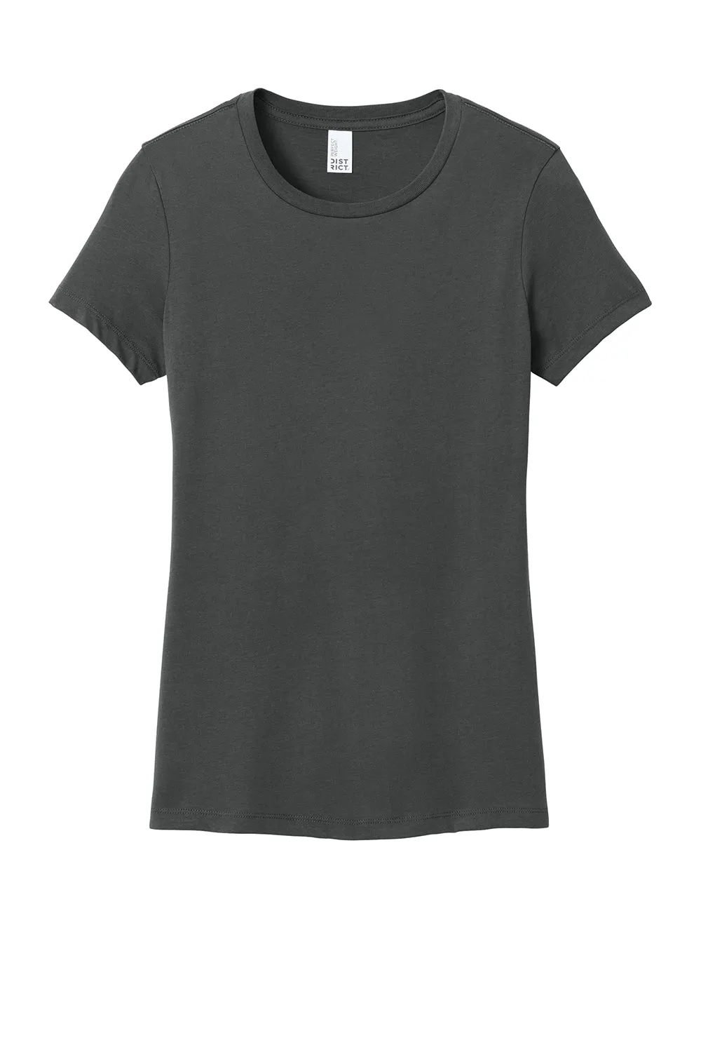 District Womens Perfect Weight Short Sleeve Crewneck T-Shirt - Charcoal Grey  Buy new Clothing District