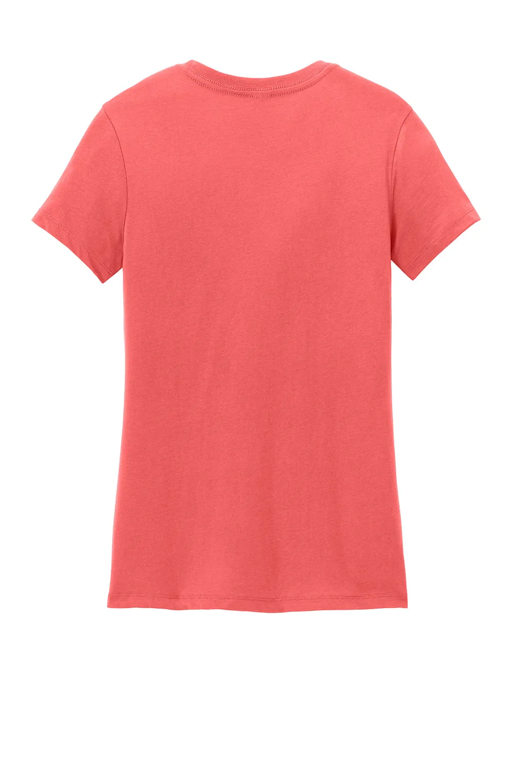 District Womens Perfect Weight Short Sleeve Crewneck T-Shirt - Coral - Closeout  Buy new Clothing District