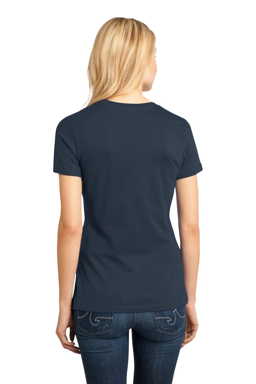 District Womens Perfect Weight Short Sleeve Crewneck T-Shirt - New Navy Blue  Buy new Clothing District