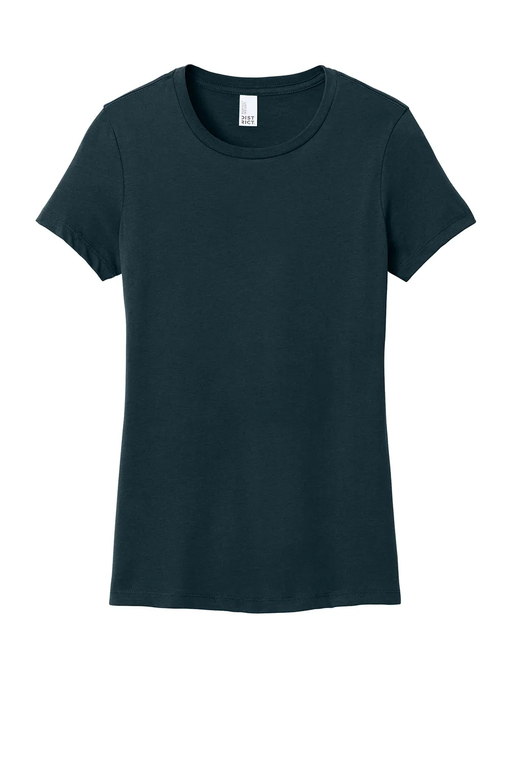 District Womens Perfect Weight Short Sleeve Crewneck T-Shirt - New Navy Blue  Buy new Clothing District