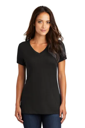 District Womens Perfect Weight Short Sleeve V-Neck T-Shirt - Jet Black  Buy new Clothing District