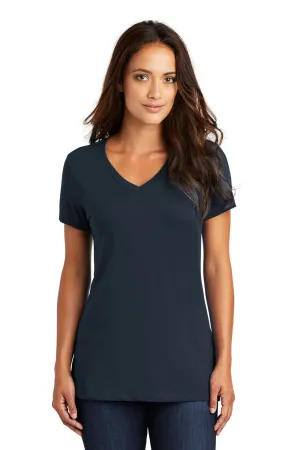 District Womens Perfect Weight Short Sleeve V-Neck T-Shirt - New Navy Blue  Buy new Clothing District