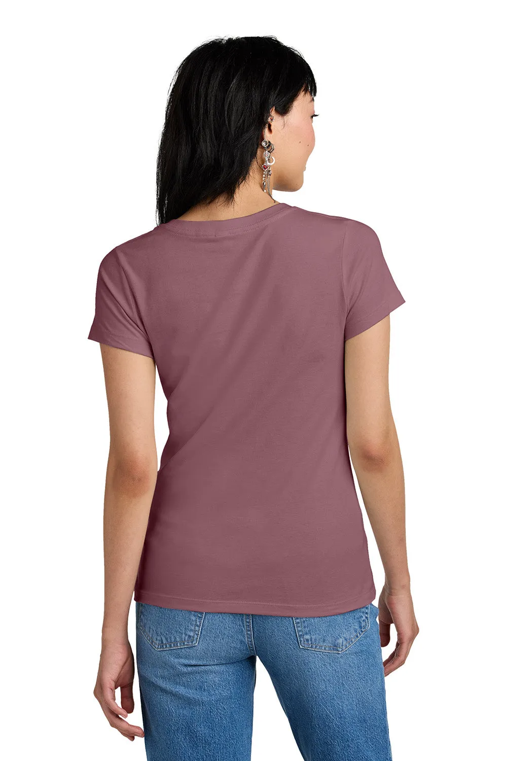 District Womens Perfect Weight Short Sleeve V-Neck T-Shirt - Orchid Haze  Buy new Clothing District