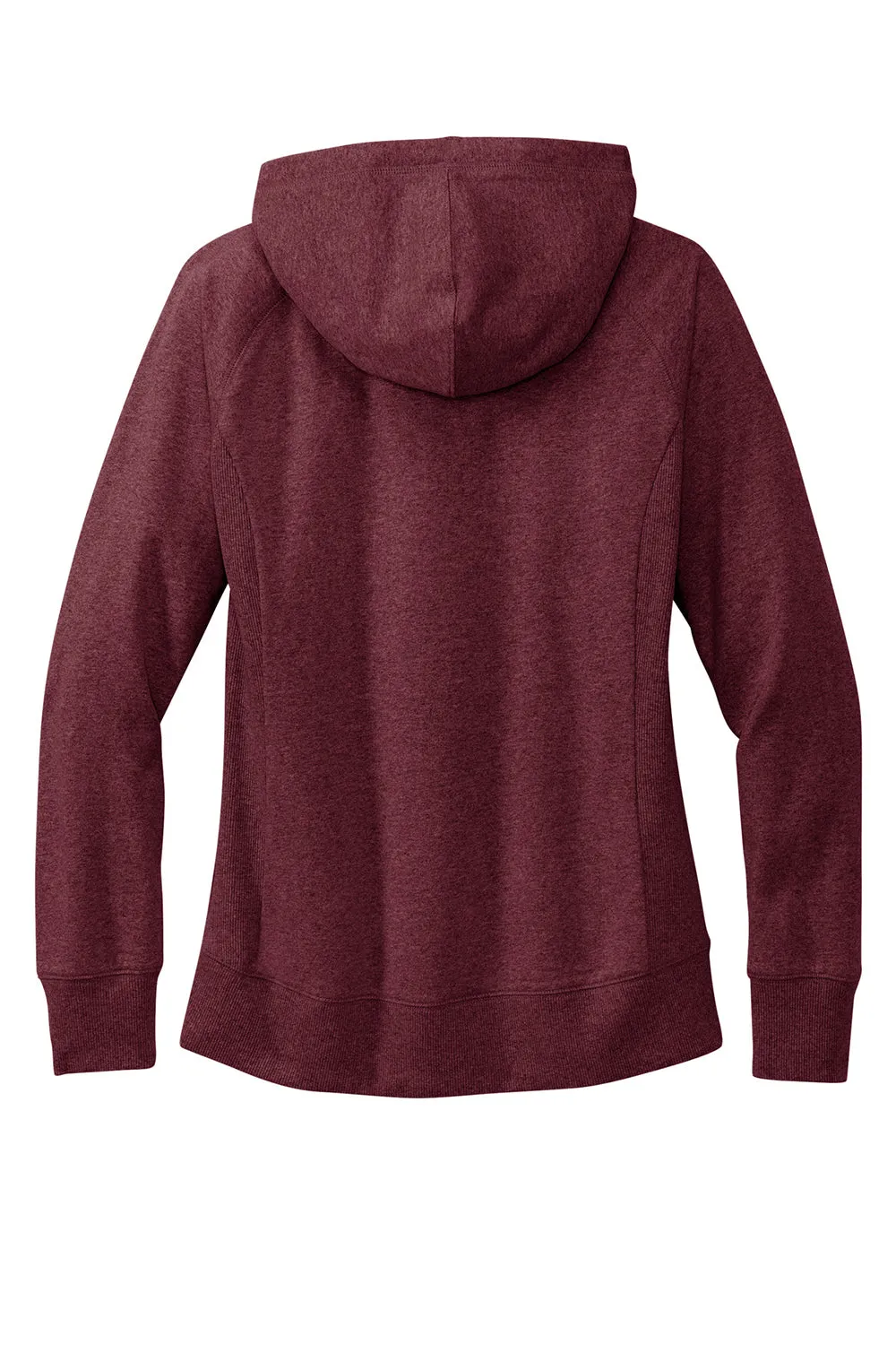 District Womens Re-Fleece Hooded Sweatshirt Hoodie w/ Pouch Pocket - Heather Maroon  Buy new Clothing District