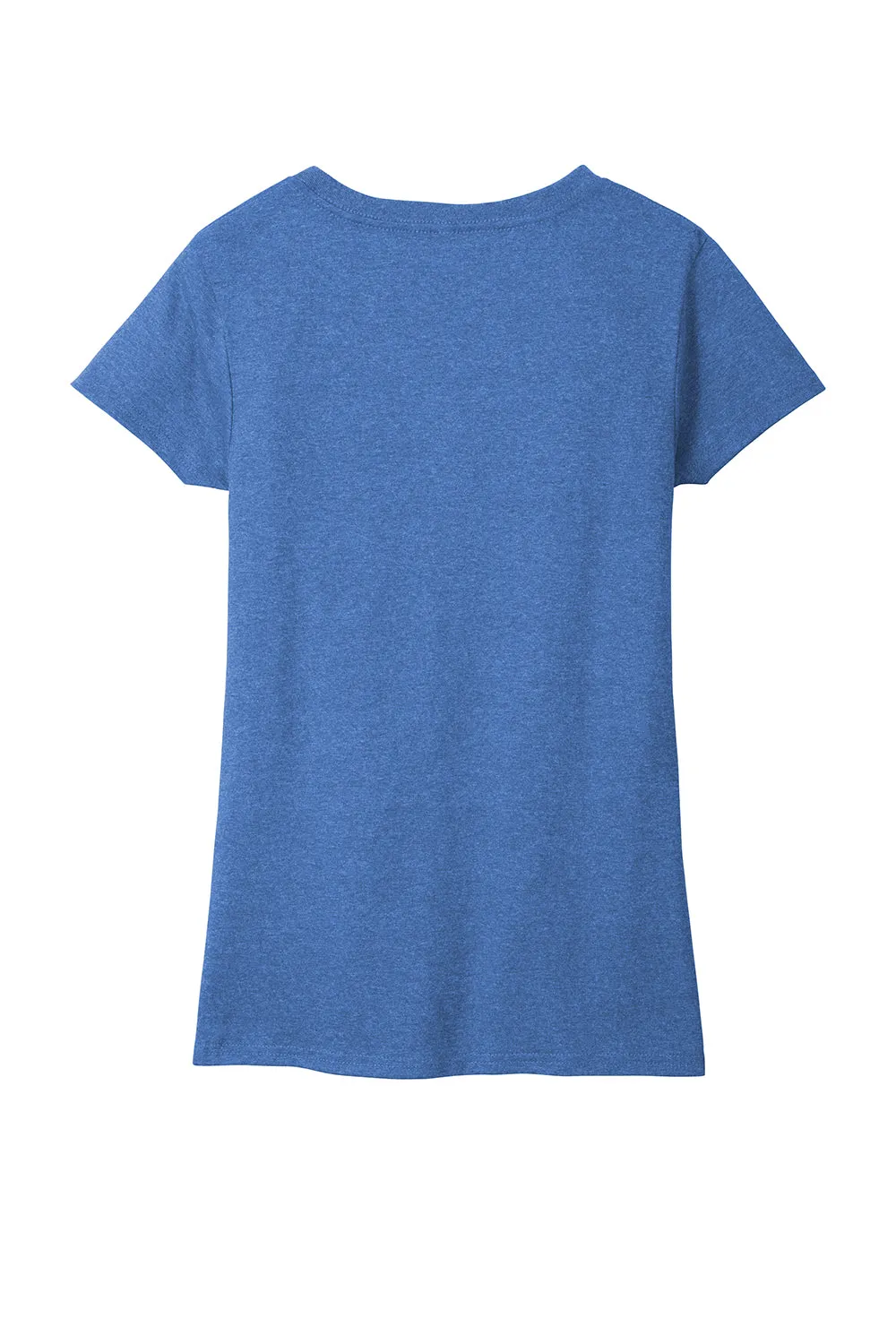 District Womens Re-Tee Short Sleeve V-Neck T-Shirt - Heather Blue  Buy new Clothing District