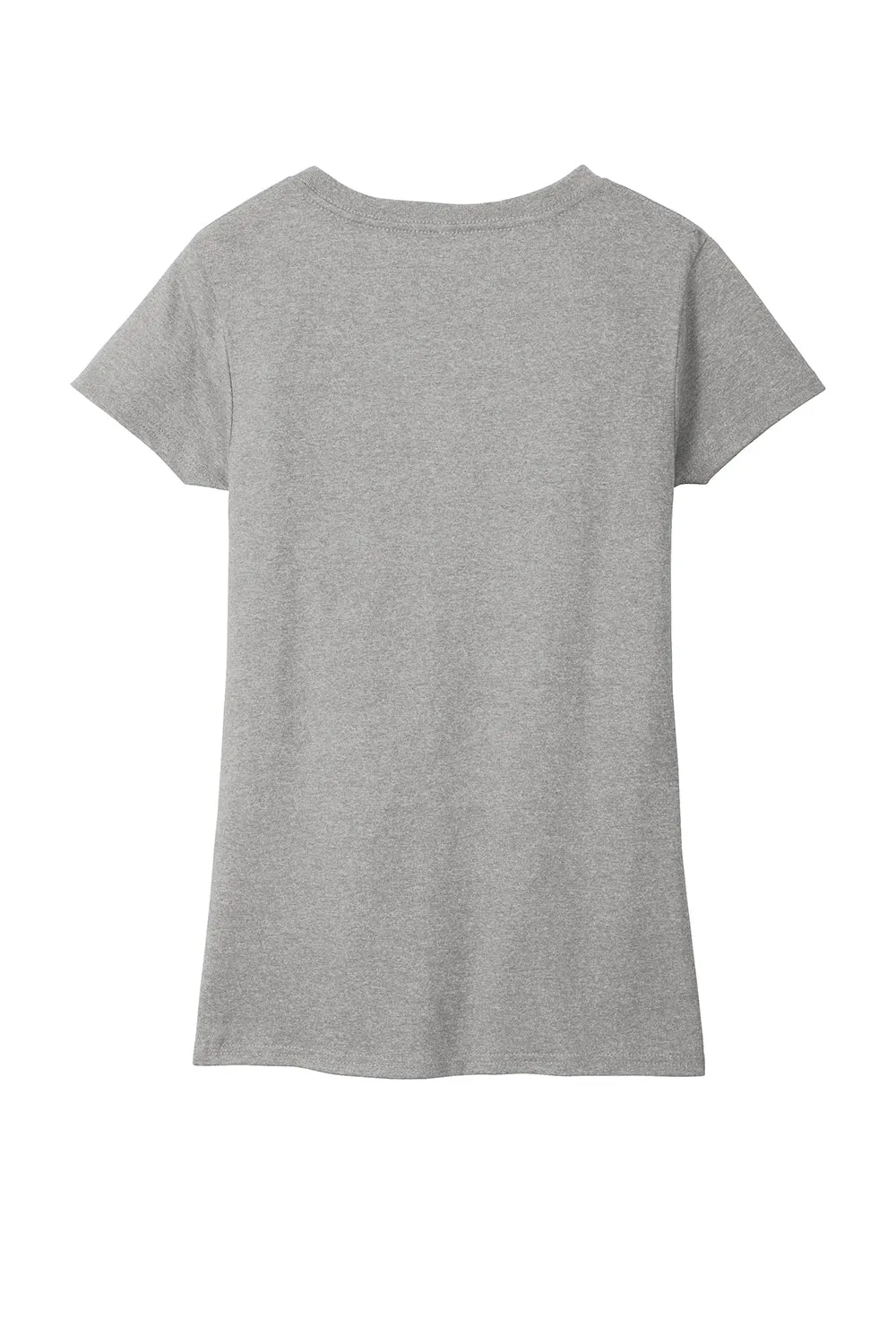 District Womens Re-Tee Short Sleeve V-Neck T-Shirt - Heather Light Grey  Buy new Clothing District