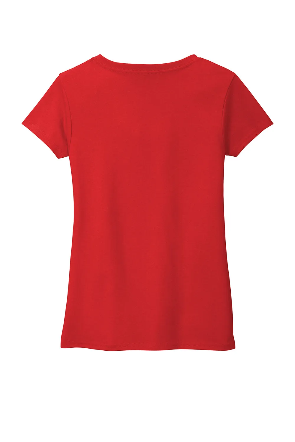 District Womens Re-Tee Short Sleeve V-Neck T-Shirt - Ruby Red  Buy new Clothing District