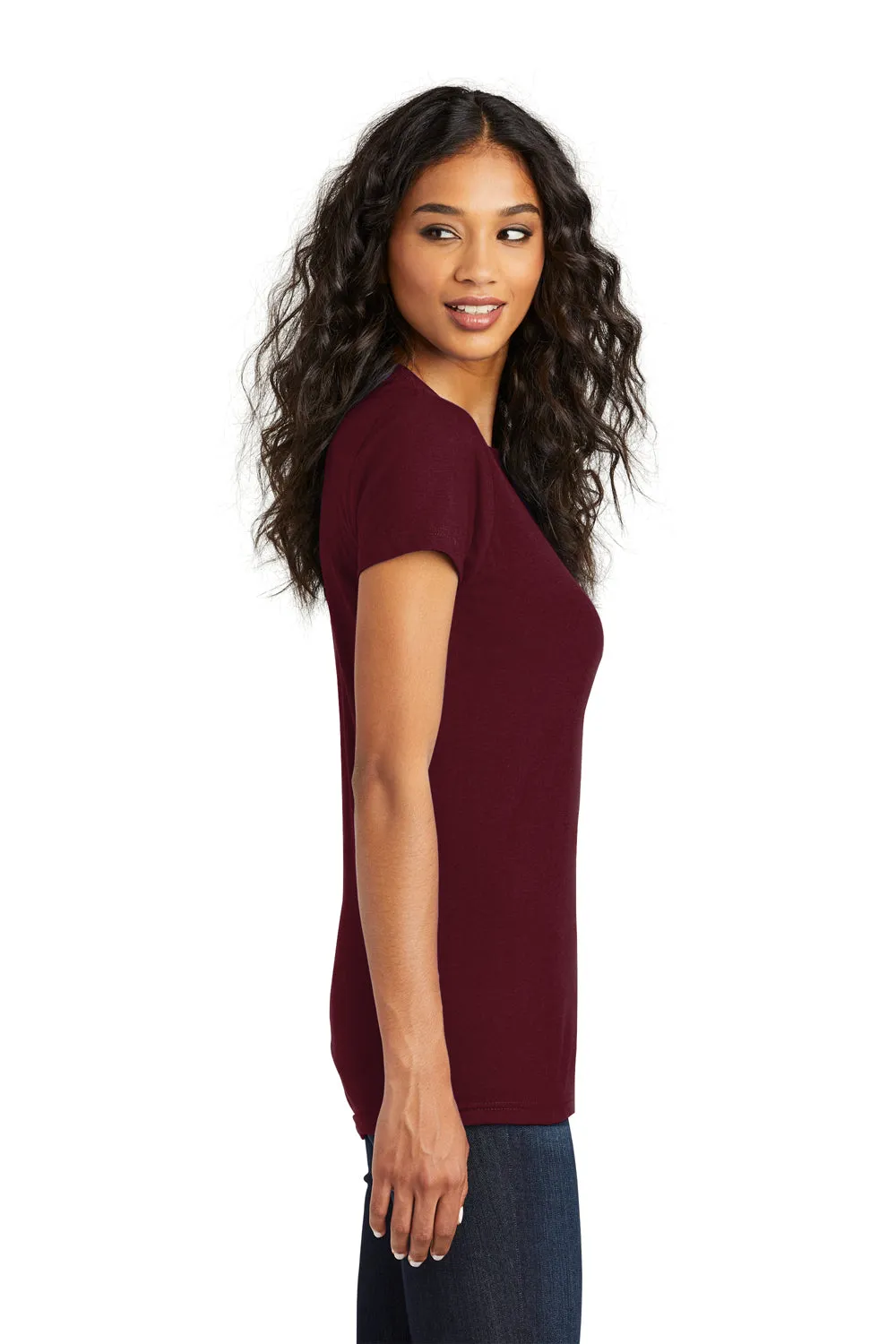 District Womens The Concert Short Sleeve Crewneck T-Shirt - Maroon - Closeout  Buy new Clothing District