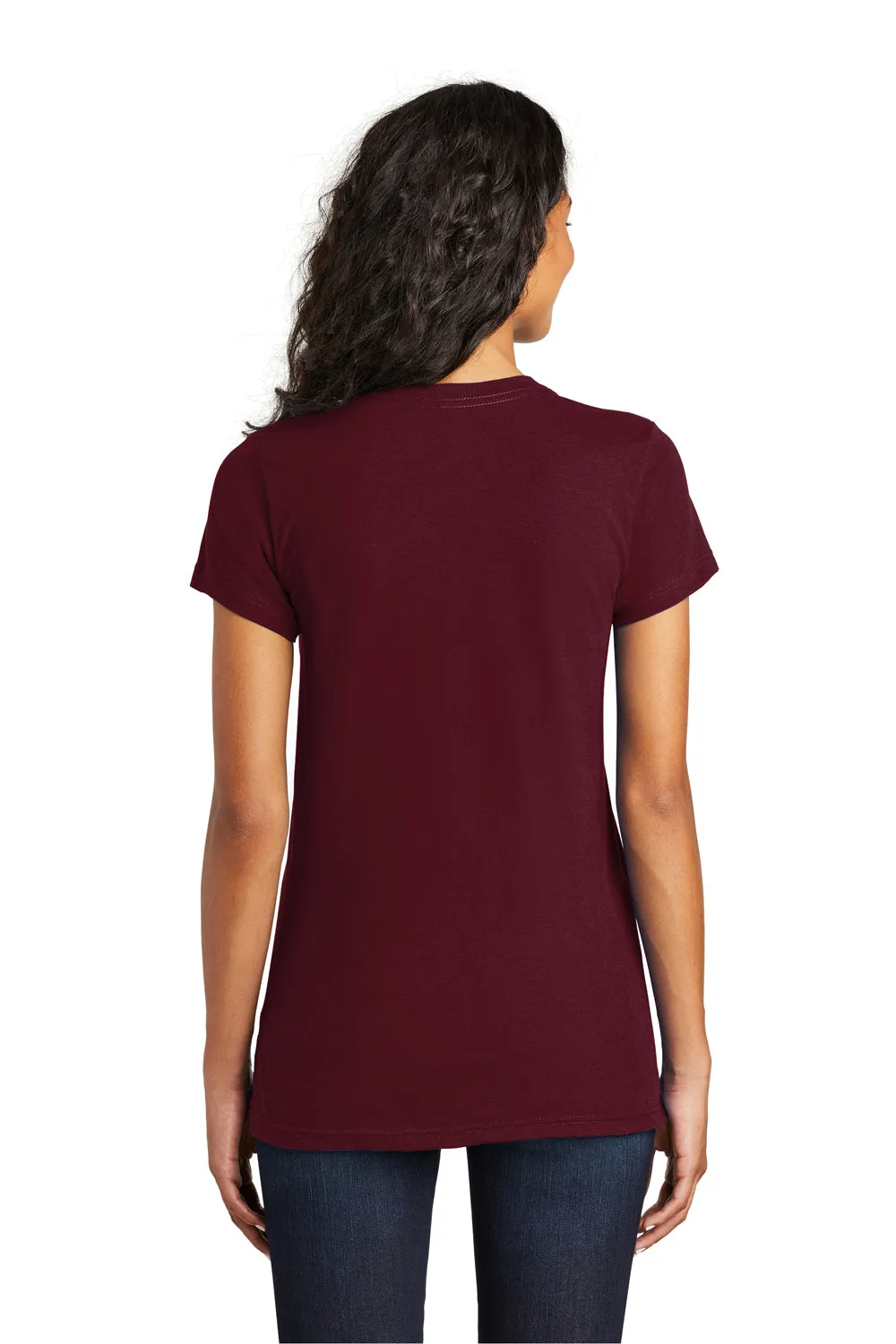 District Womens The Concert Short Sleeve Crewneck T-Shirt - Maroon - Closeout  Buy new Clothing District