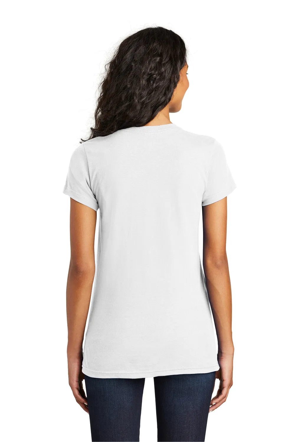 District Womens The Concert Short Sleeve Crewneck T-Shirt - White  Buy new Clothing District