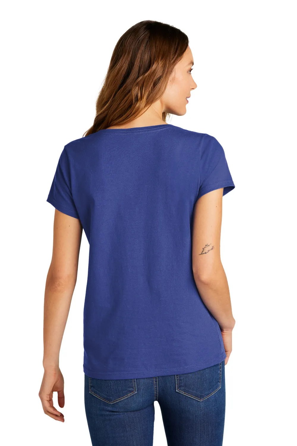 District Womens The Concert Short Sleeve V-Neck T-Shirt - Deep Royal Blue  Buy new Clothing District