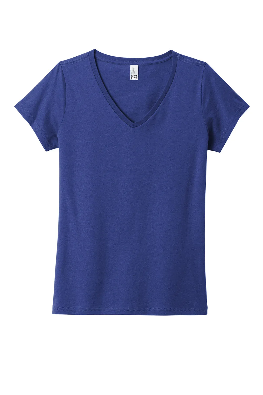 District Womens The Concert Short Sleeve V-Neck T-Shirt - Deep Royal Blue  Buy new Clothing District