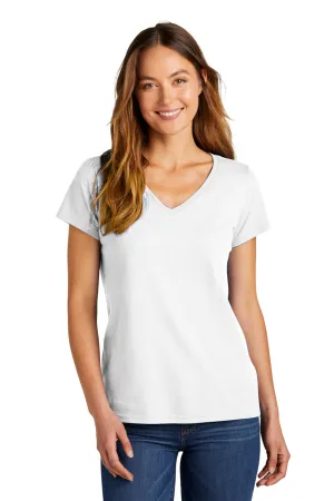 District Womens The Concert Short Sleeve V-Neck T-Shirt - White  Buy new Clothing District