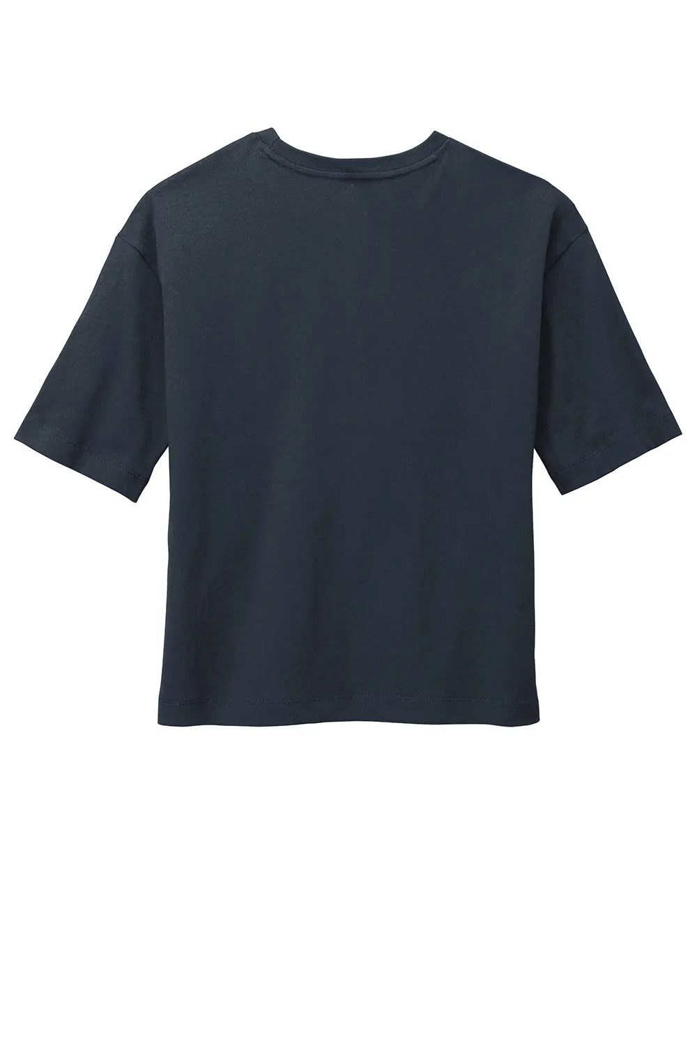 District Womens Very Important Boxy Short Sleeve Crewneck T-Shirt - New Navy Blue - Closeout  Buy new Clothing District