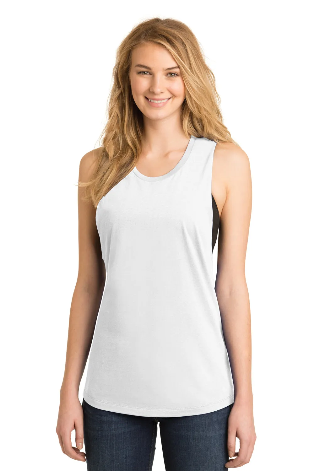 District Womens Very Important Festival Tank Top - White - Closeout  Buy new Clothing District