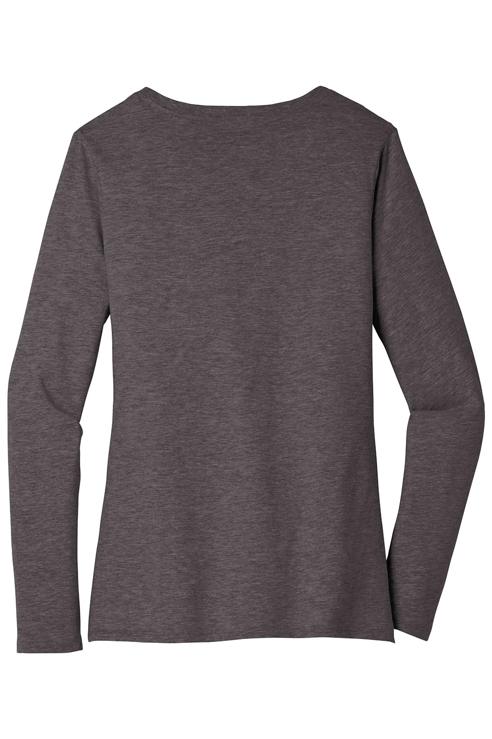 District Womens Very Important Long Sleeve V-Neck T-Shirts - Heather Charcoal Grey  Buy new Clothing District