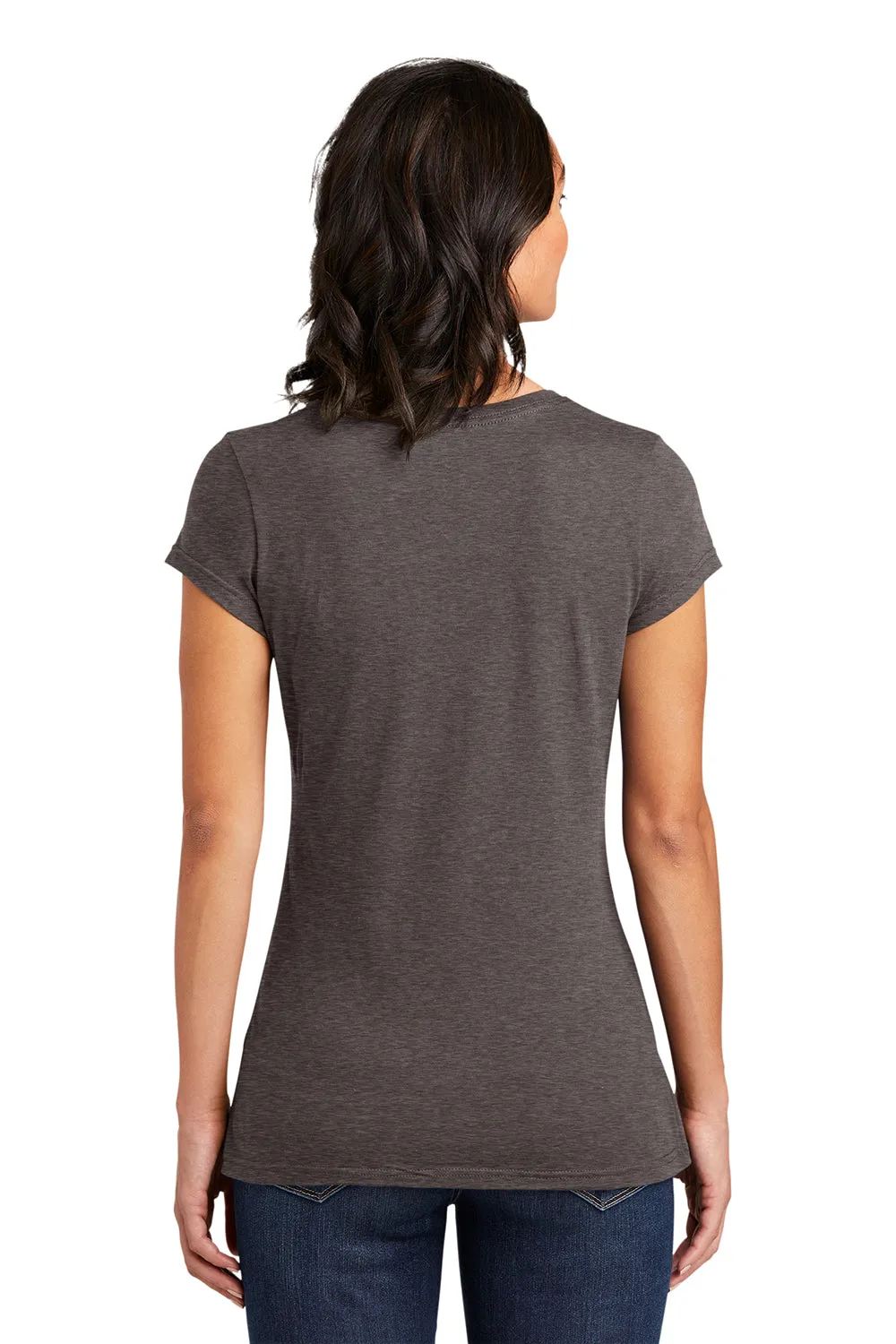District Womens Very Important Short Sleeve Crewneck T-Shirt - Heather Brown - Closeout  Buy new Clothing District