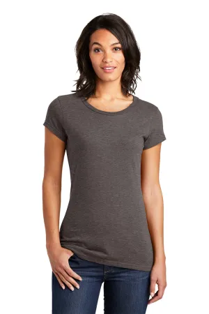 District Womens Very Important Short Sleeve Crewneck T-Shirt - Heather Brown - Closeout  Buy new Clothing District