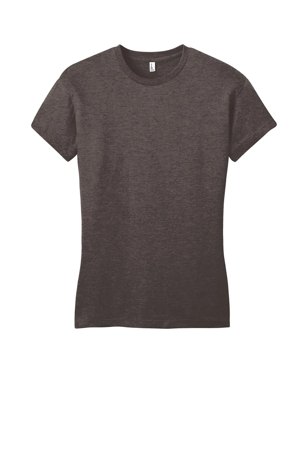 District Womens Very Important Short Sleeve Crewneck T-Shirt - Heather Brown - Closeout  Buy new Clothing District