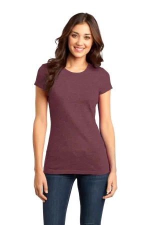 District Womens Very Important Short Sleeve Crewneck T-Shirt - Heather Cardinal Red - Closeout  Buy new Clothing District