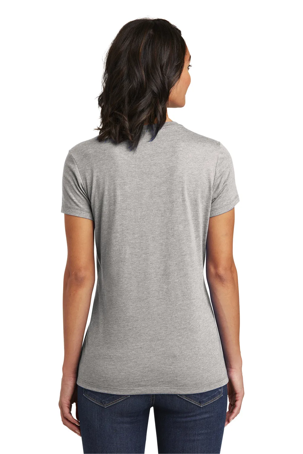 District Womens Very Important Short Sleeve Crewneck T-Shirt - Heather Light Grey  Buy new Clothing District