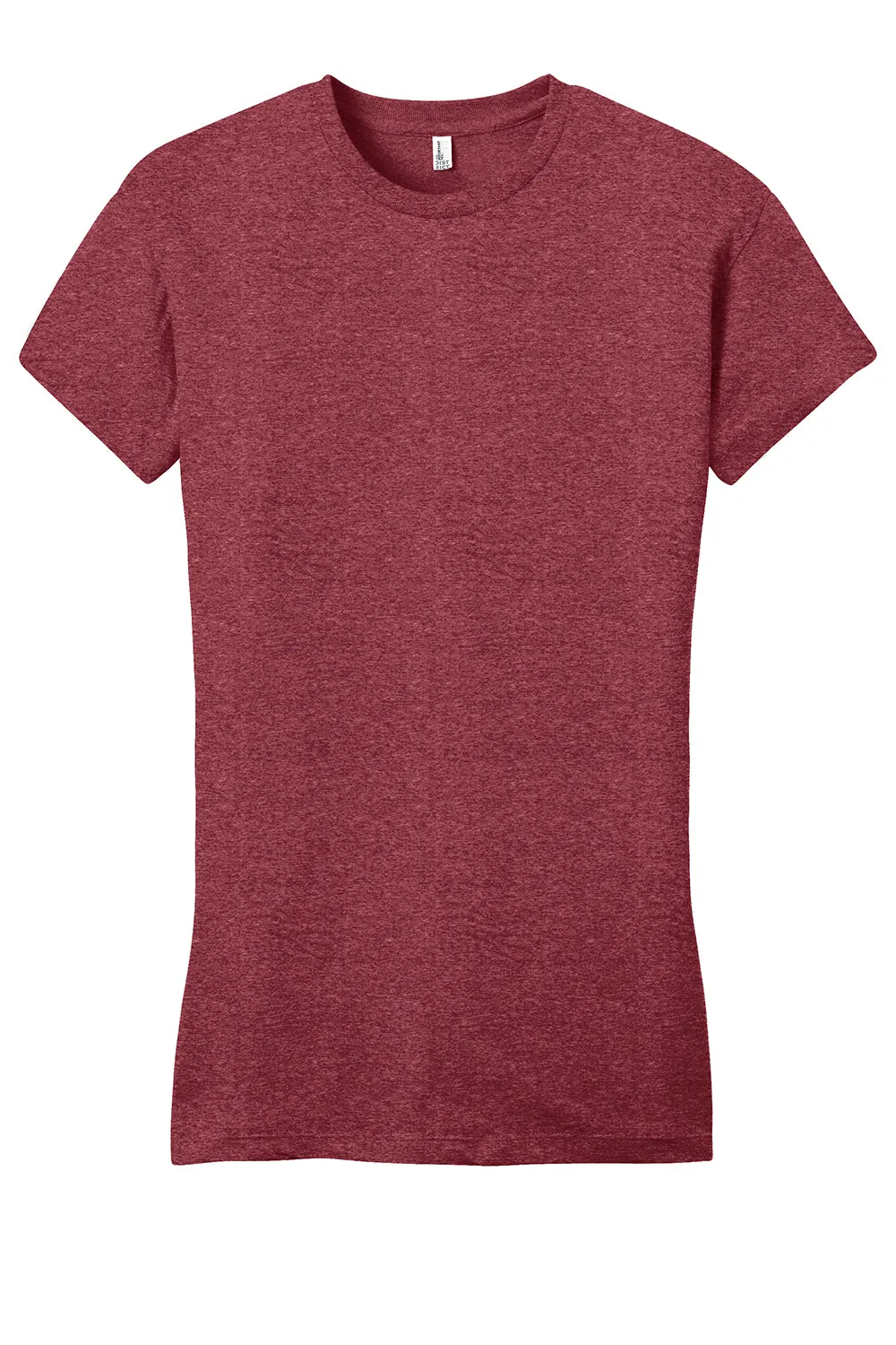 District Womens Very Important Short Sleeve Crewneck T-Shirt - Heather Red - Closeout  Buy new Clothing District