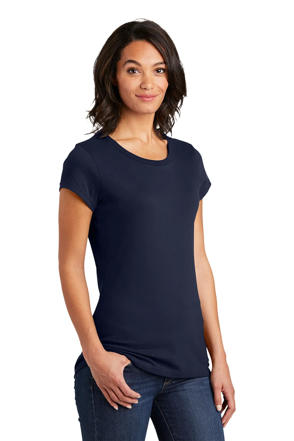 District Womens Very Important Short Sleeve Crewneck T-Shirt - New Navy Blue  Buy new Clothing District