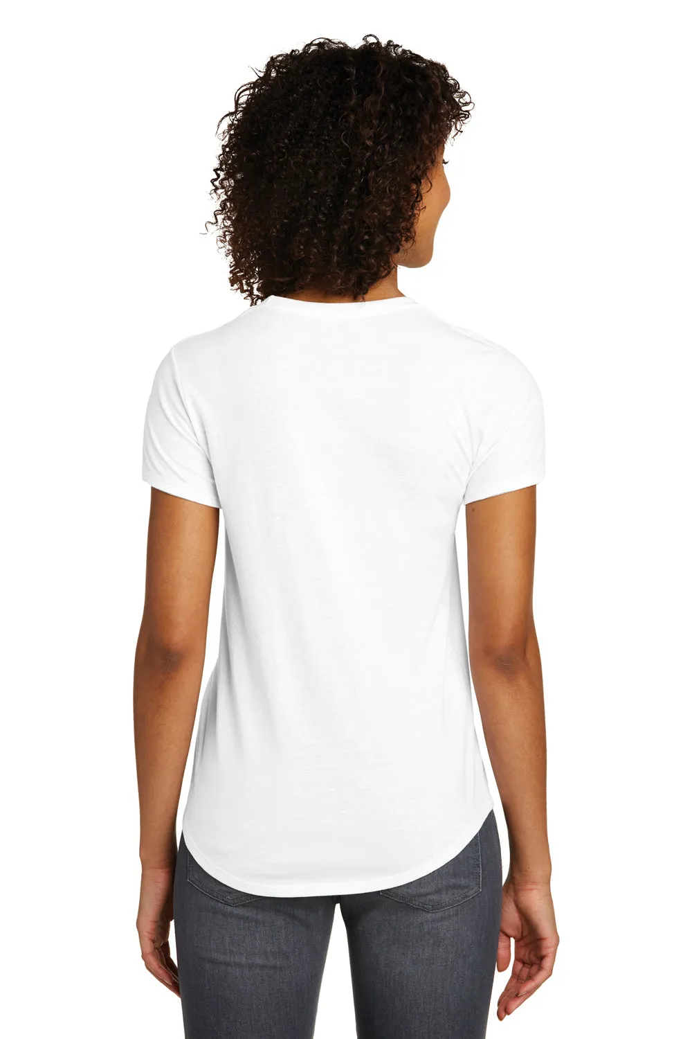 District Womens Very Important Short Sleeve Crewneck T-Shirt - White - Closeout  Buy new Clothing District