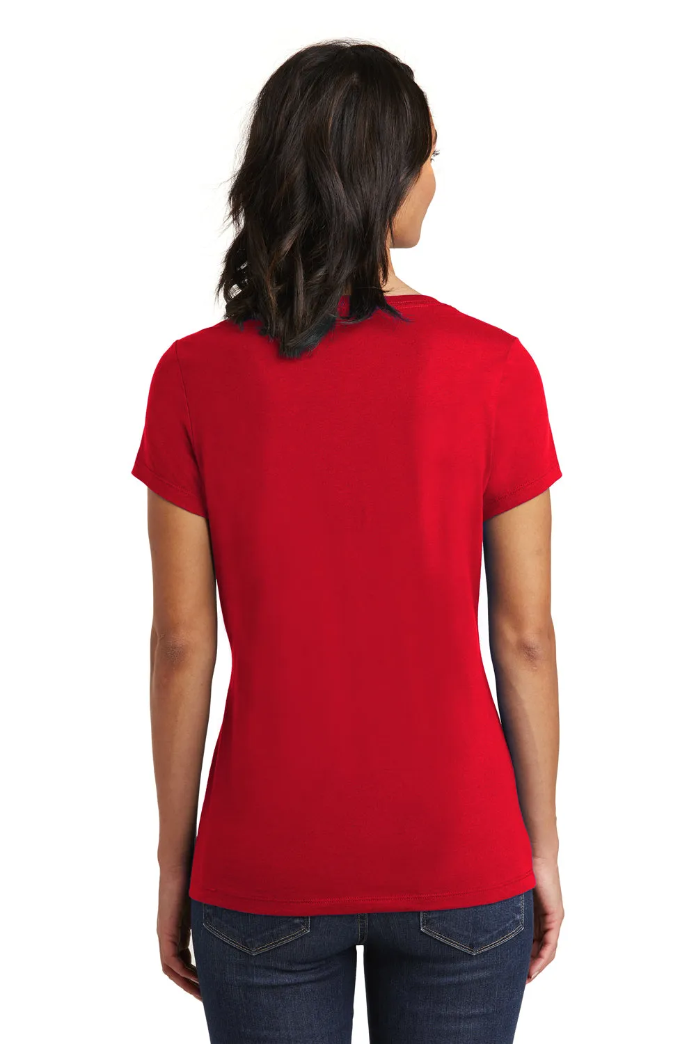 District Womens Very Important Short Sleeve V-Neck T-Shirt - Classic Red - Closeout  Buy new Clothing District