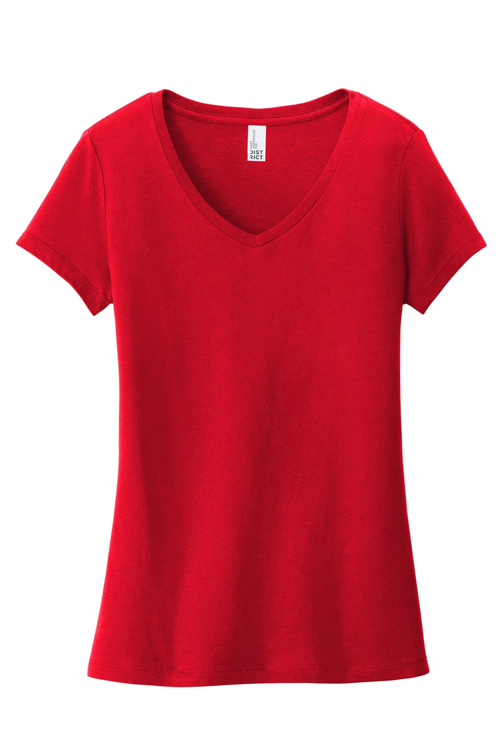 District Womens Very Important Short Sleeve V-Neck T-Shirt - Classic Red - Closeout  Buy new Clothing District