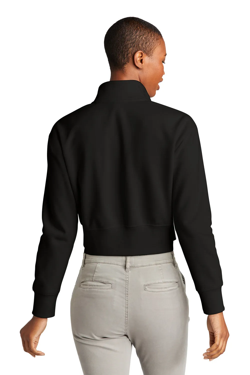 District Womens V.I.T. Fleece 1/4 Zip Sweatshirt - Black  Buy new Clothing District