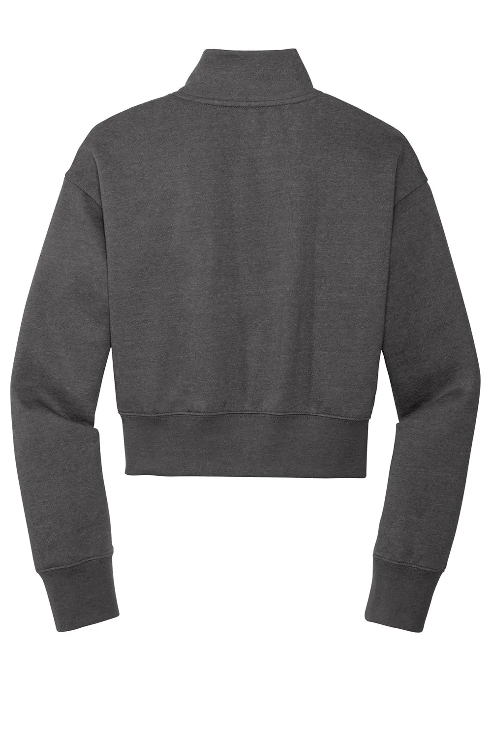 District Womens V.I.T. Fleece 1/4 Zip Sweatshirt - Heather Charcoal Grey  Buy new Clothing District