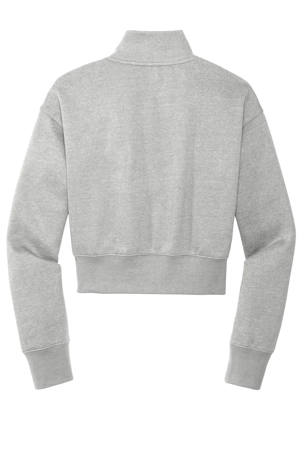 District Womens V.I.T. Fleece 1/4 Zip Sweatshirt - Heather Light Grey  Buy new Clothing District