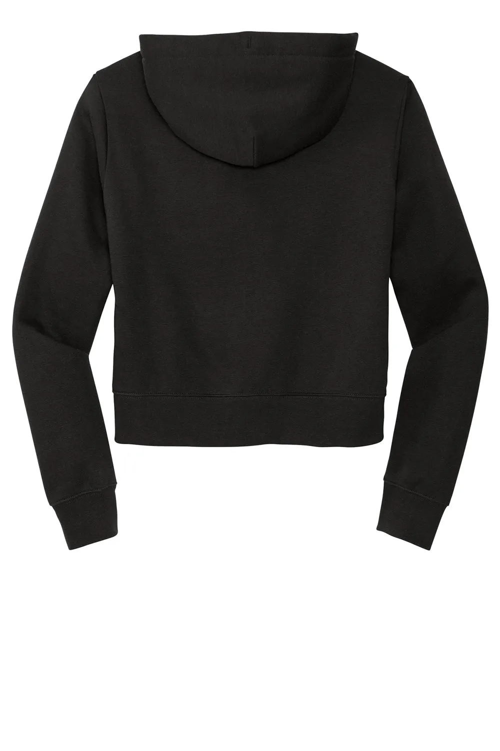 District Womens V.I.T. Fleece Full Zip Hooded Sweatshirt Hoodie w/ Pockets - Black  Buy new Clothing District