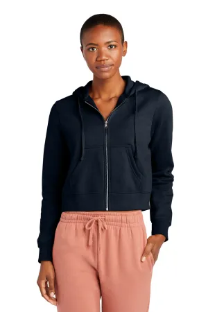 District Womens V.I.T. Fleece Full Zip Hooded Sweatshirt Hoodie w/ Pockets - New Navy Blue  Buy new Clothing District