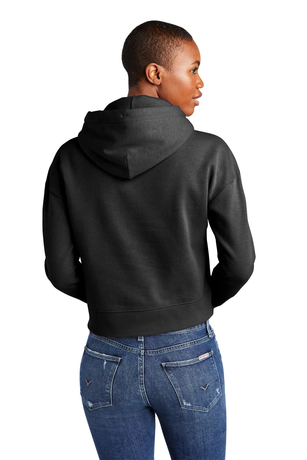 District Womens V.I.T. Fleece Hooded Sweatshirt Hoodie - Black  Buy new Clothing District