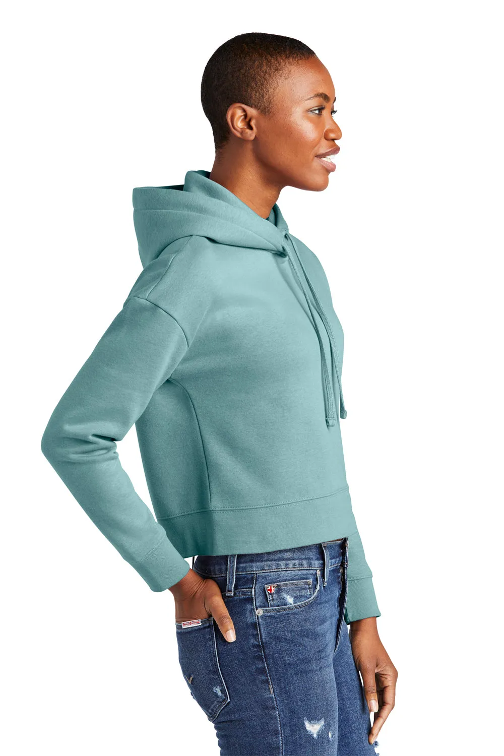 District Womens V.I.T. Fleece Hooded Sweatshirt Hoodie - Eucalyptus Blue  Buy new Clothing District