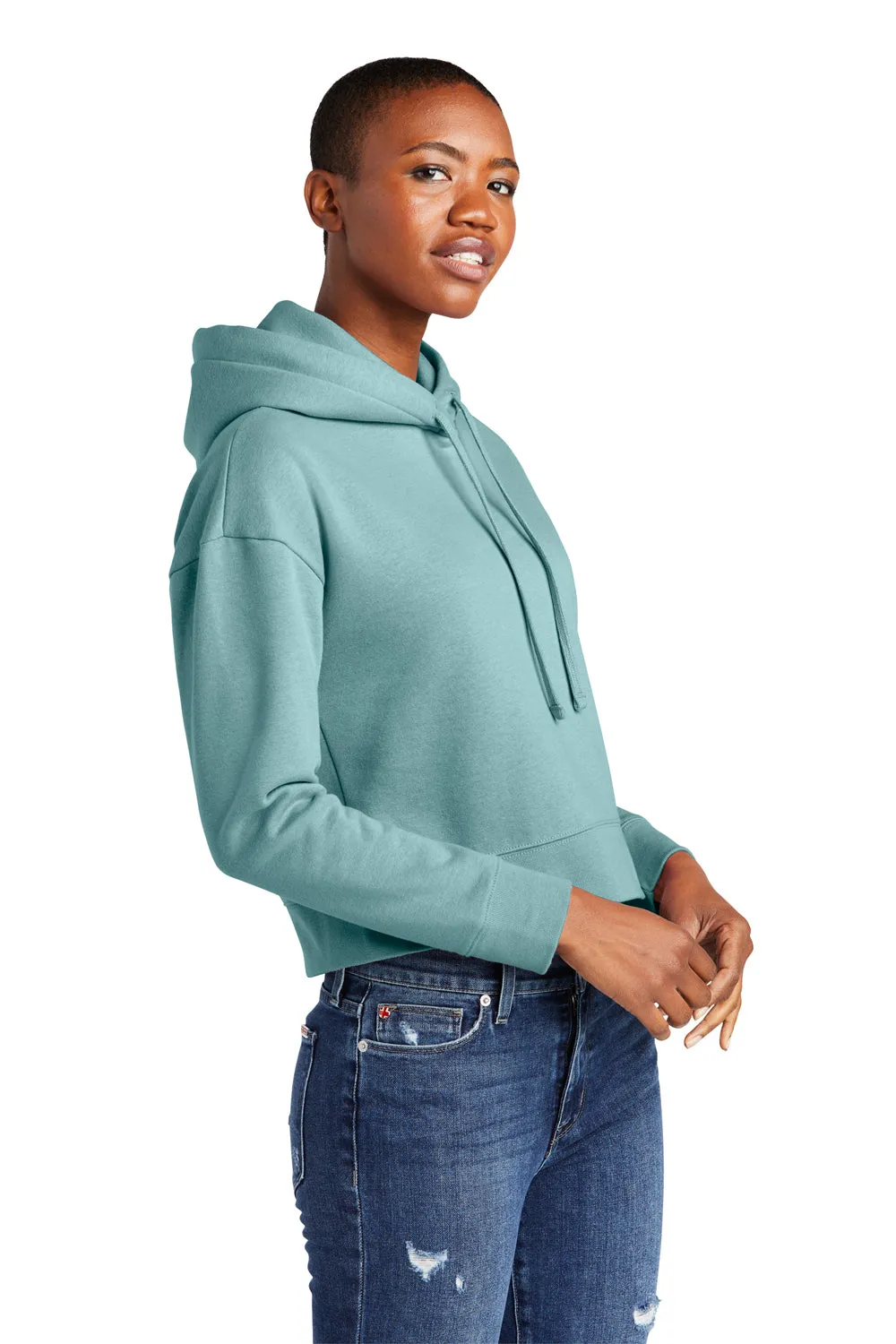 District Womens V.I.T. Fleece Hooded Sweatshirt Hoodie - Eucalyptus Blue  Buy new Clothing District