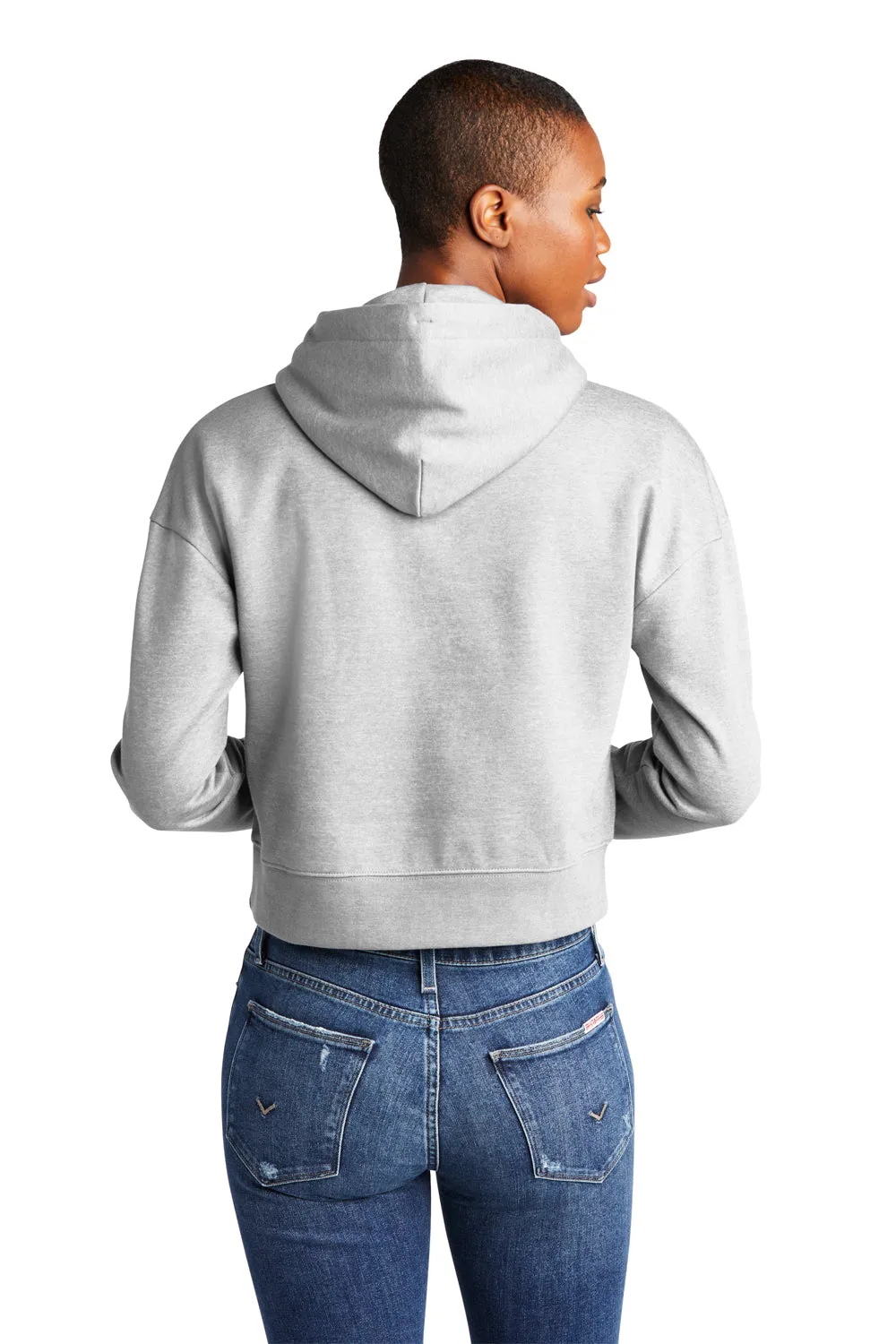 District Womens V.I.T. Fleece Hooded Sweatshirt Hoodie - Heather Light Grey  Buy new Clothing District
