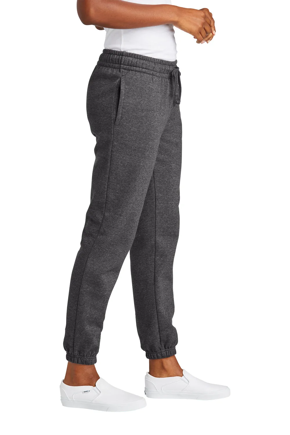 District Womens V.I.T. Fleece Sweatpants w/ Pockets - Heather Charcoal Grey  Buy new Clothing District